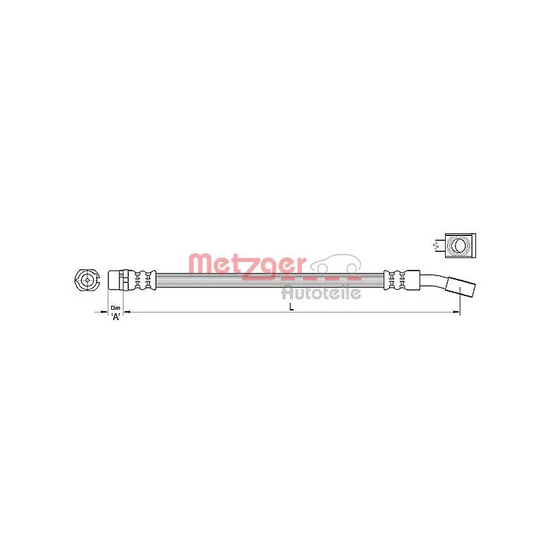 Flexible de frein METZGER 4110222