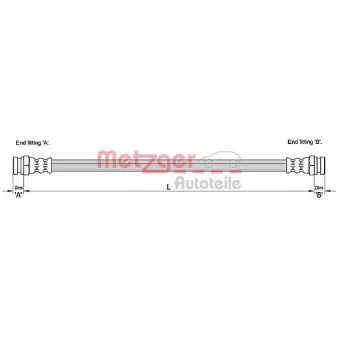 Flexible de frein METZGER