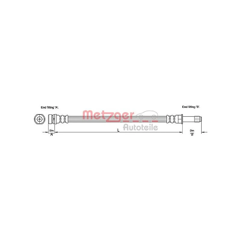 Flexible de frein METZGER 4110231