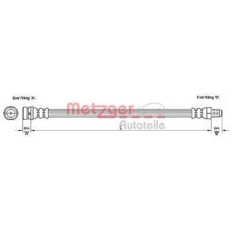 Flexible de frein METZGER