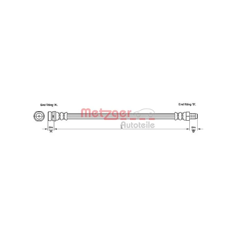 Flexible de frein METZGER 4110239
