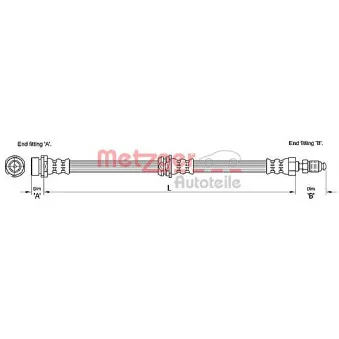 Flexible de frein METZGER 4110240