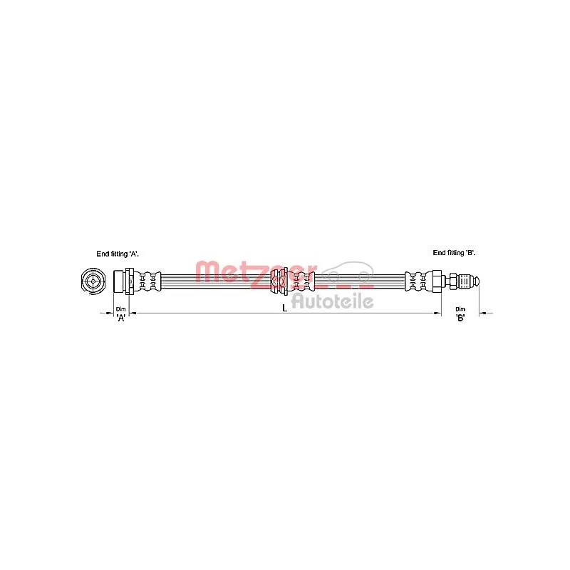 Flexible de frein METZGER 4110240