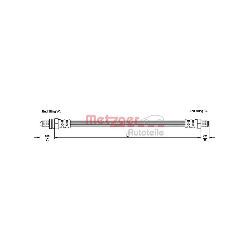 Flexible de frein METZGER 4110241