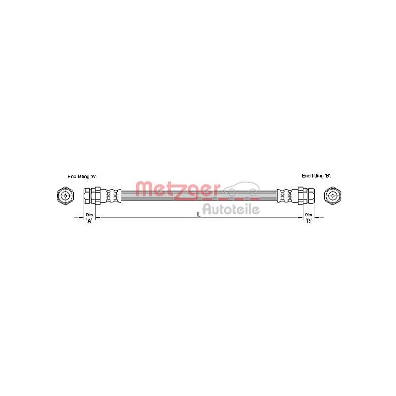 Flexible de frein METZGER 4110244