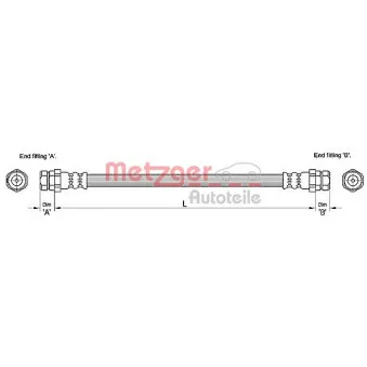 Flexible de frein METZGER 4110245