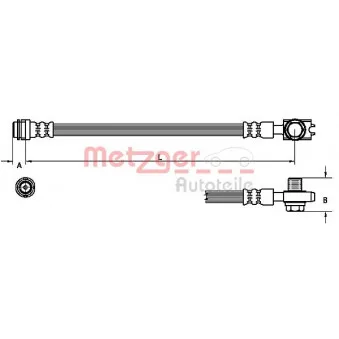 Flexible de frein METZGER