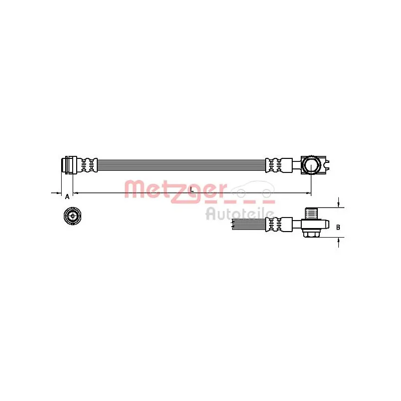 Flexible de frein METZGER 4110246