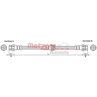 Flexible de frein METZGER 4110248