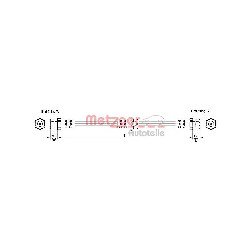Flexible de frein METZGER 4110248