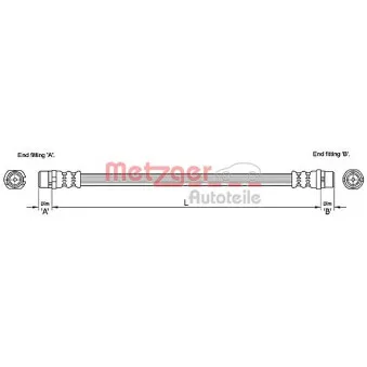 Flexible de frein METZGER 4110251