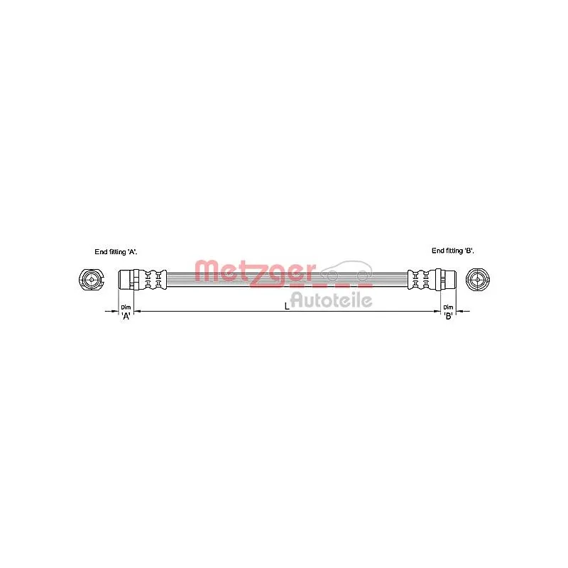 Flexible de frein METZGER 4110251