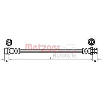 Flexible de frein METZGER 4110252
