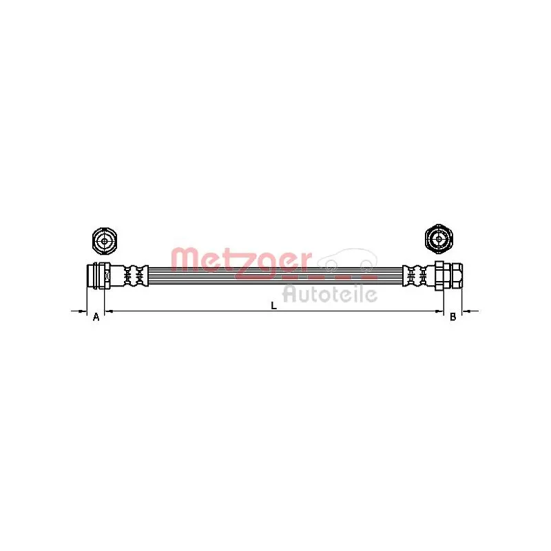 Flexible de frein METZGER 4110252