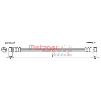 Flexible de frein METZGER 4110254