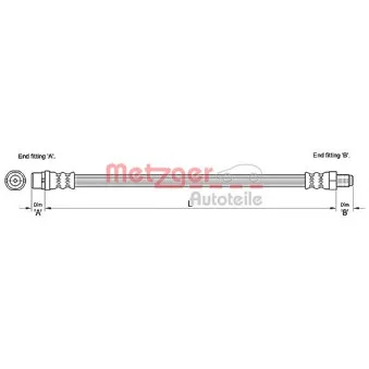 Flexible de frein METZGER 4110255