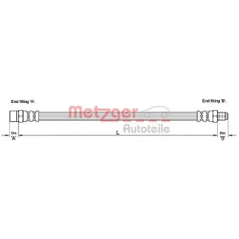 Flexible de frein METZGER