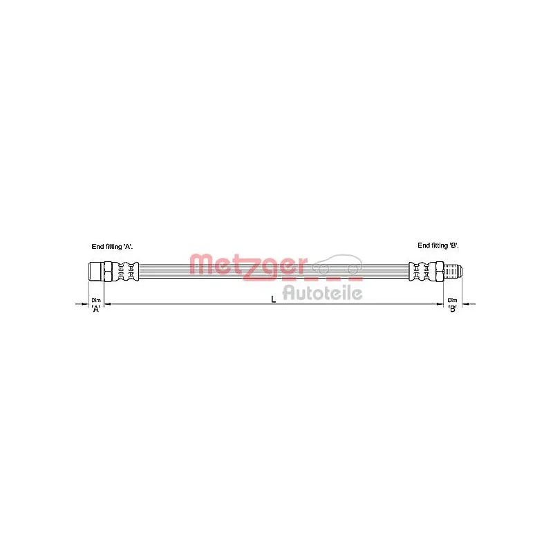 Flexible de frein METZGER 4110257