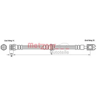Flexible de frein METZGER 4110259