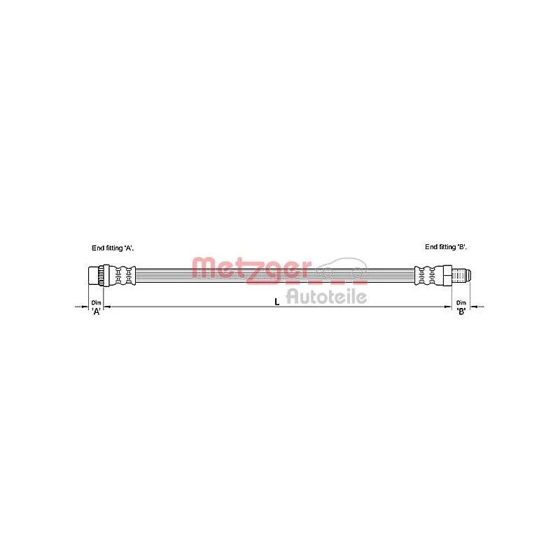 Flexible de frein METZGER 4110261