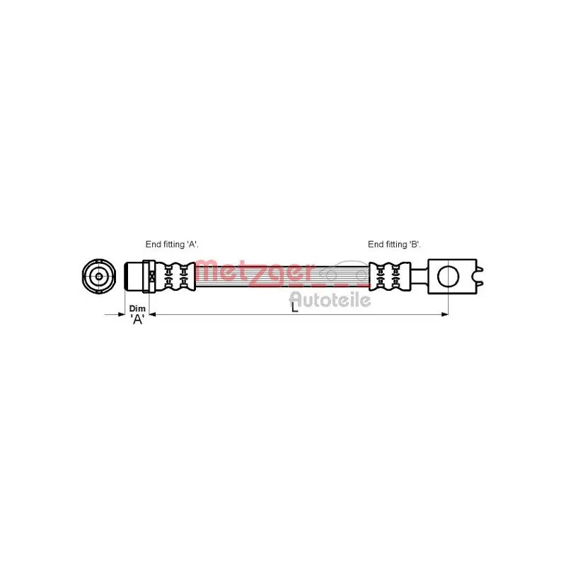 Flexible de frein METZGER 4110262