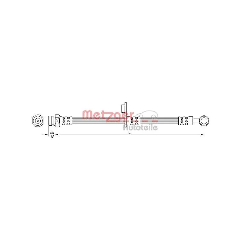 Flexible de frein METZGER 4110265
