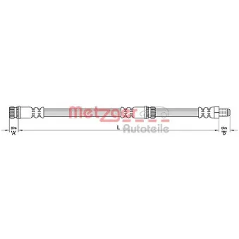 Flexible de frein METZGER 4110266