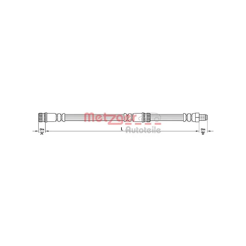 Flexible de frein METZGER 4110266