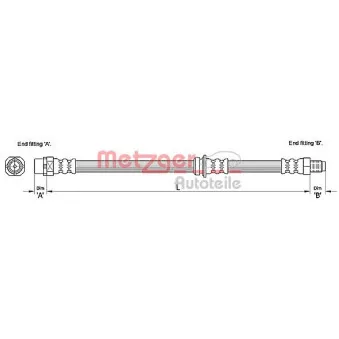Flexible de frein METZGER