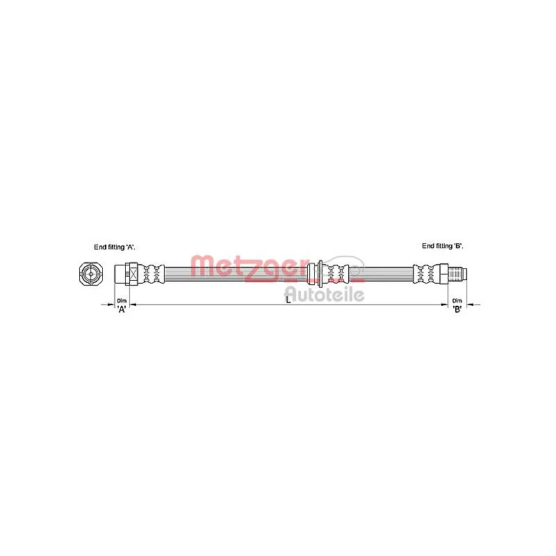 Flexible de frein METZGER 4110269
