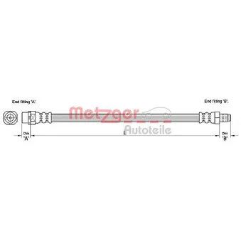 Flexible de frein METZGER