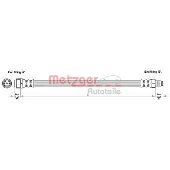 Flexible de frein METZGER