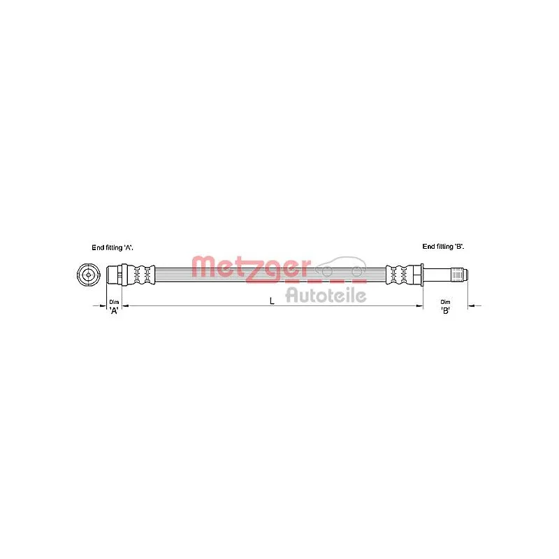 Flexible de frein METZGER 4110278