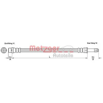 Flexible de frein METZGER