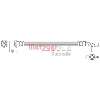 Flexible de frein METZGER