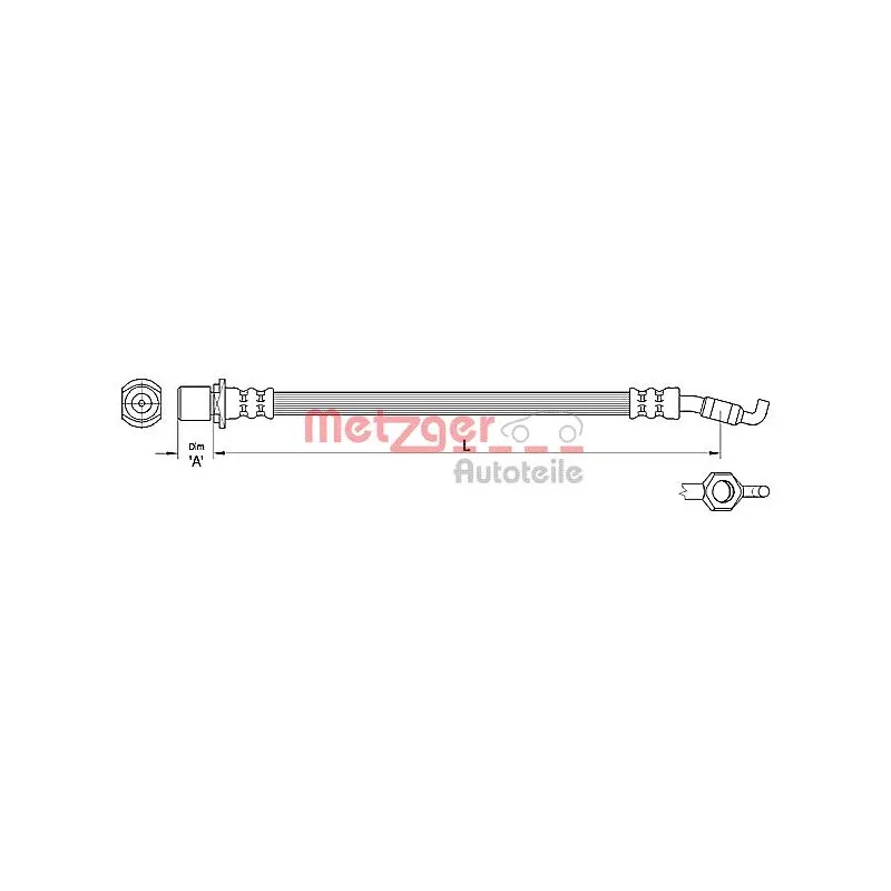 Flexible de frein METZGER 4110286