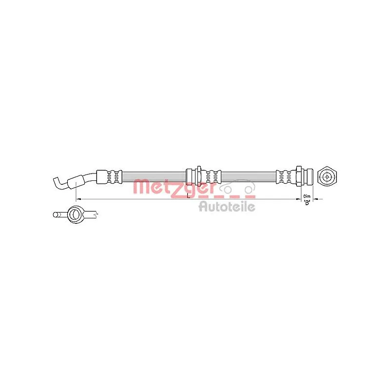 Flexible de frein METZGER 4110305
