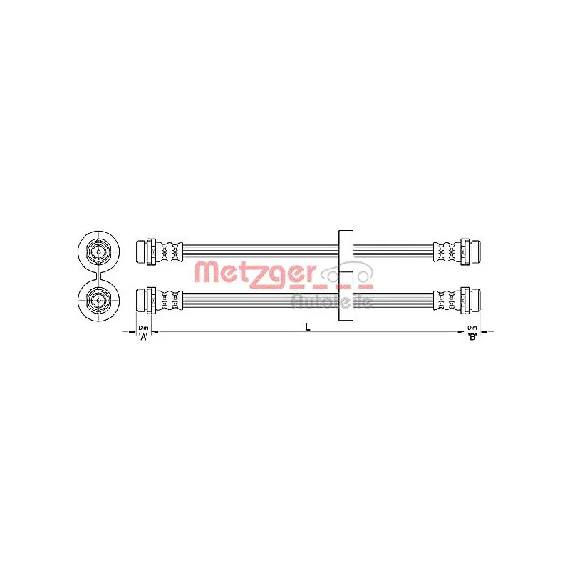 Flexible de frein METZGER 4110312