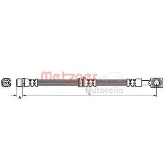 Flexible de frein METZGER 4110314