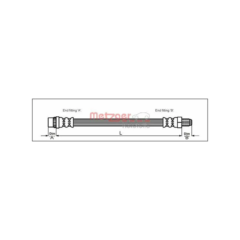 Flexible de frein METZGER 4110319