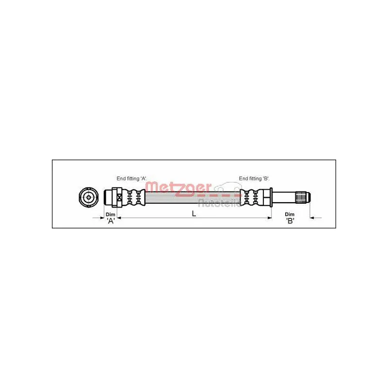 Flexible de frein METZGER 4110331