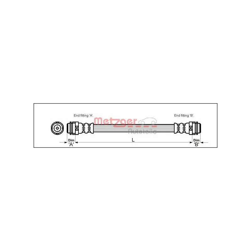 Flexible de frein METZGER 4110346