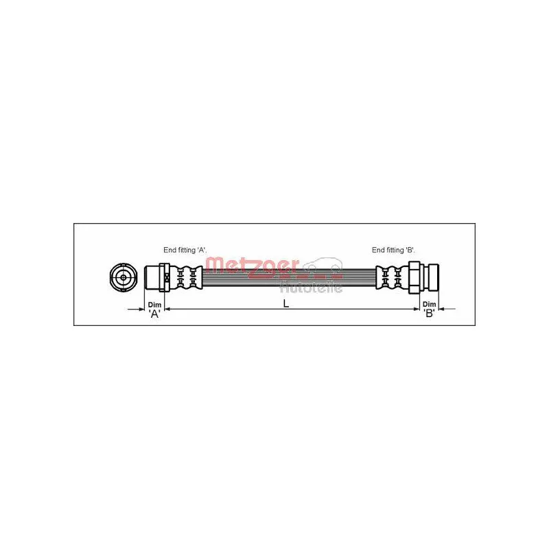 Flexible de frein METZGER 4110348