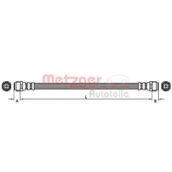 Flexible de frein METZGER 4110360