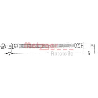 Flexible de frein METZGER 4110363