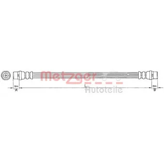 Flexible de frein METZGER 4110364