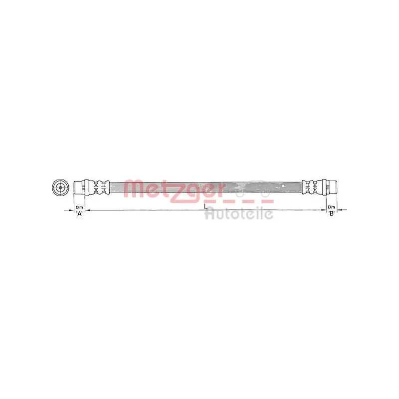 Flexible de frein METZGER 4110364