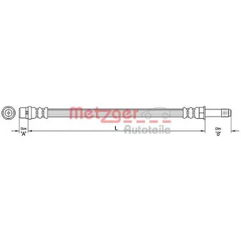 Flexible de frein METZGER 4110367