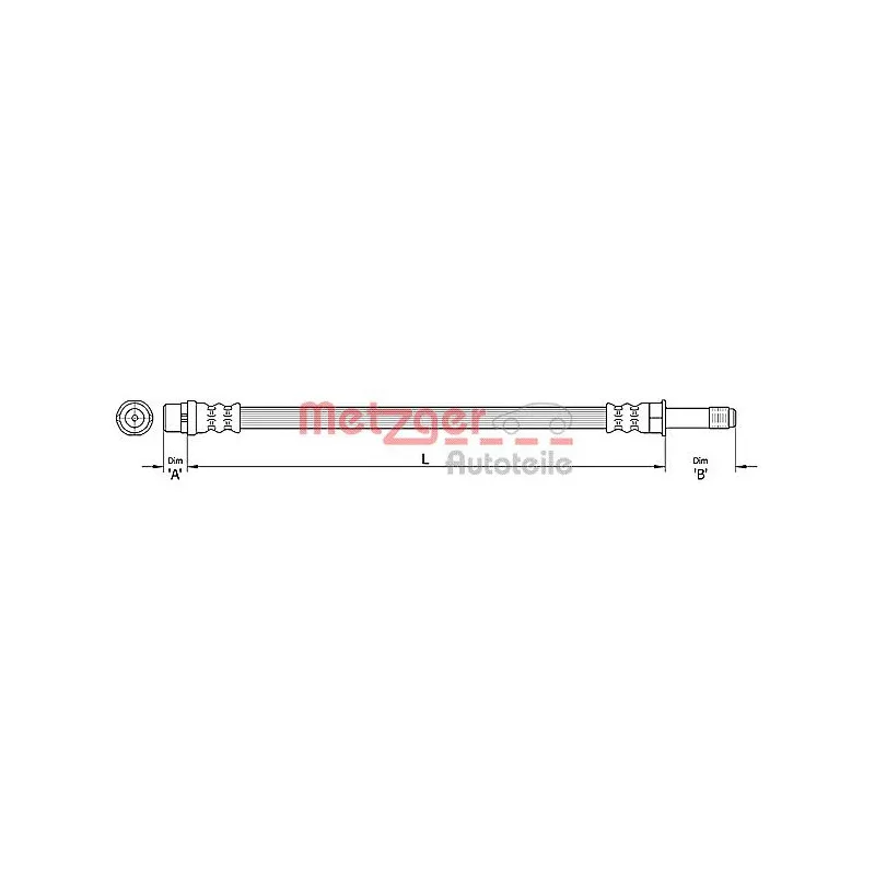 Flexible de frein METZGER 4110367