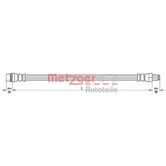 Flexible de frein METZGER 4110374